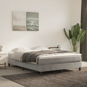 Materasso a Molle-Materasso per letto Grigio Chiaro 140x200x20 cm in Velluto