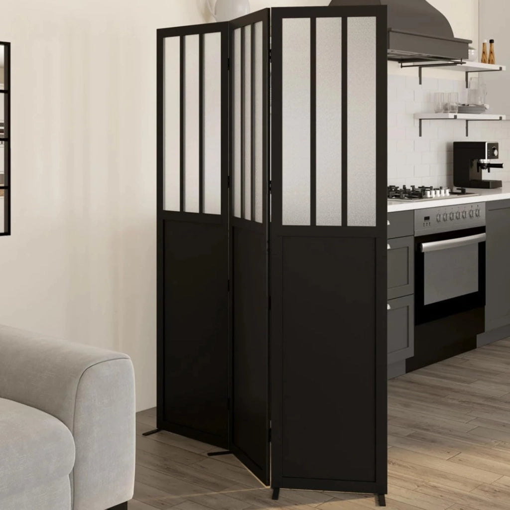 Schermo Interno con Vetro Officina Nero e lastre opache