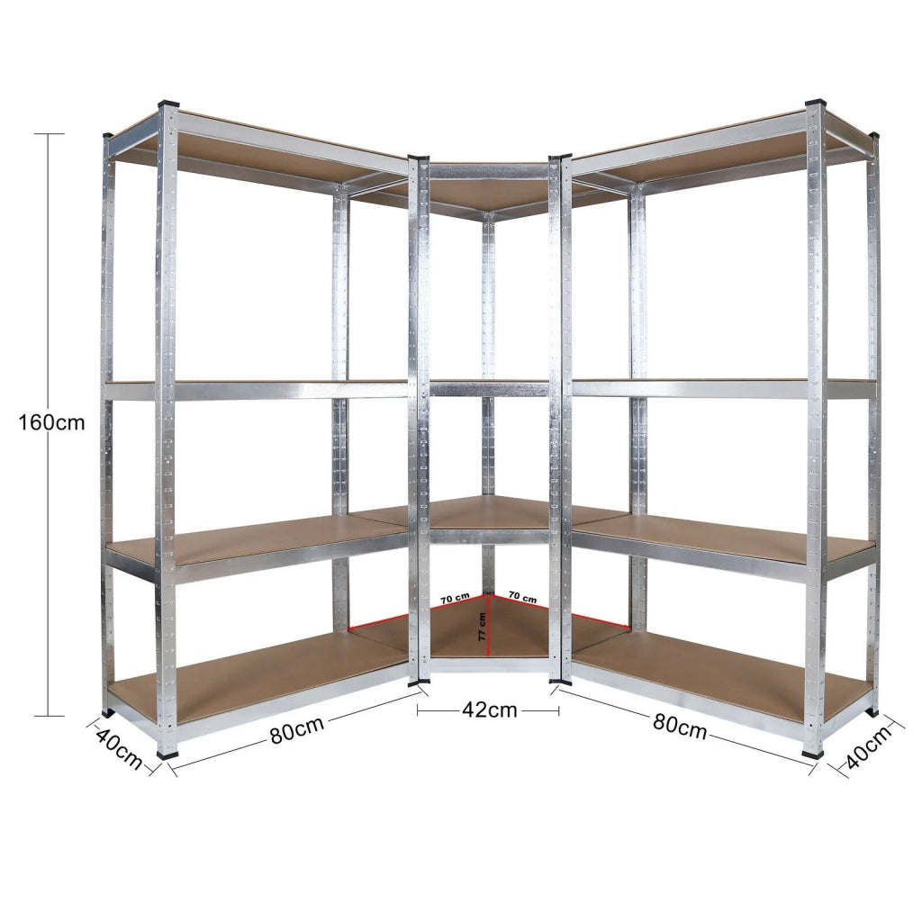 Scaffale da officina pesante con ripiani ad inserimento armadio angolare da 160 cm kit cantina 16_0002707