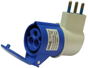 10pz adattatore industriale cee spina civile/presa industriale 2p+t cod:ferx.vit27747