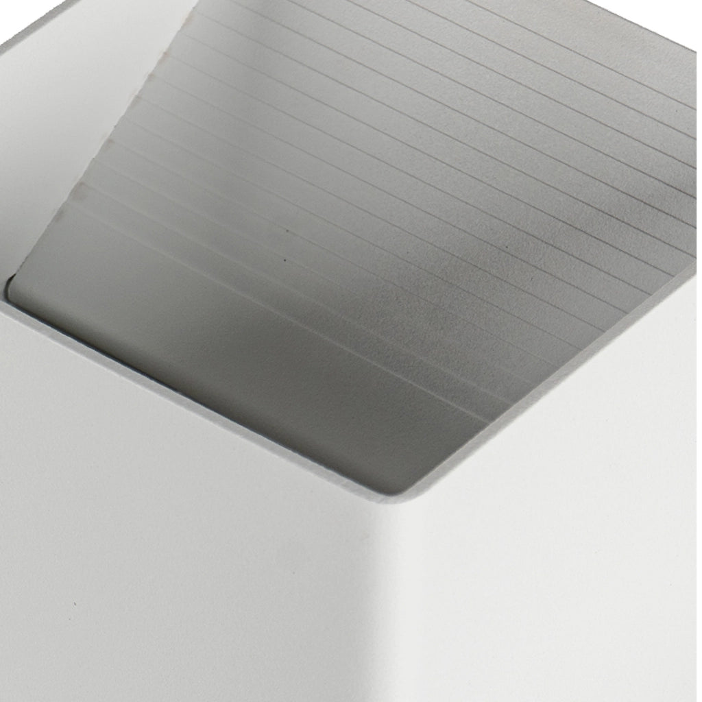 Set 2 Pezzi Applique LED da Parete 2 LED Design Quadrato IP65 Interno/Esterno Luce Naturale o Fredda Nero o Bianco Luce Fredda - Bianco