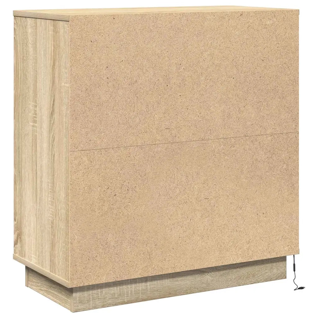 Comodino | Armadio da Notte | Mobiletto da notte con cassetto Rovere Sonoma 71 x 34,5 x 75 cm