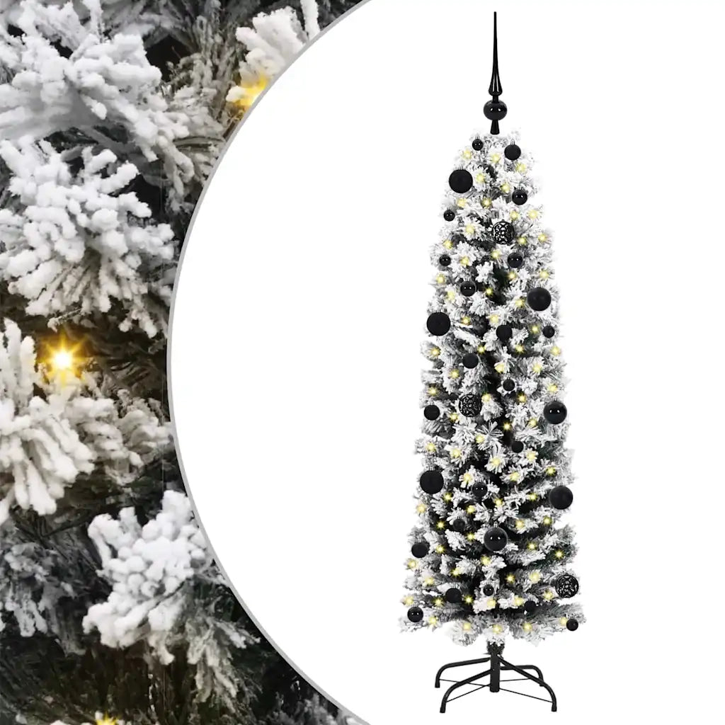 Albero di Natale | Decorazioni natalizie artificiale con 150 LED Verde 150 cm