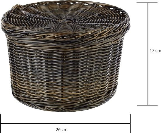 Eiermando "PROFI LINE" - nero/marrone warmhoudmandje per uova, con filo in acciaio inossidabile nella fascia, per ca. 20 uova, mantiene il contenuto caldo a lungo grazie alla imbottitura in materiale, Ø 26cm, altezza 17cm
