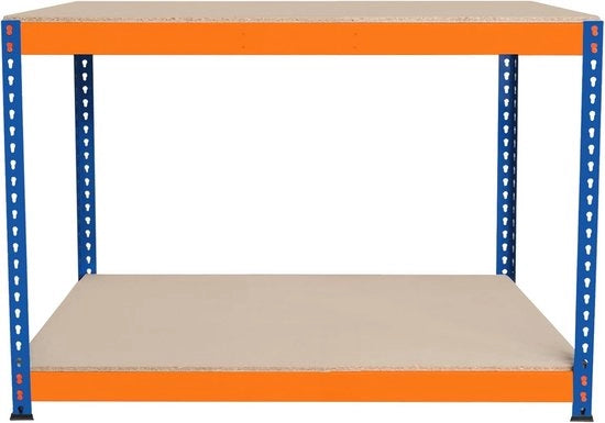 Tavolo da lavoro 120x60cm con 2 pannelli di supporto e alta capacità di sollevamento - configurazione regolabile e montaggio senza viti