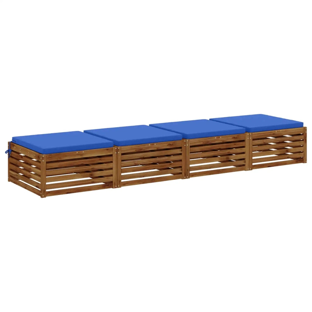 Cuscini per Sedia in 4 Pezzi SOEST 4 pz 100% Poliestere 944676