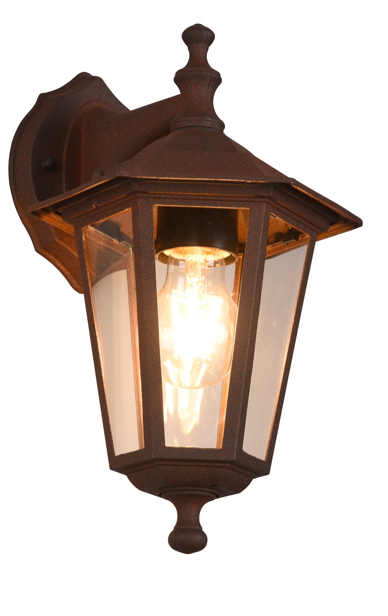 Applique da Esterno Attacco E27 in Alluminio Ruggine