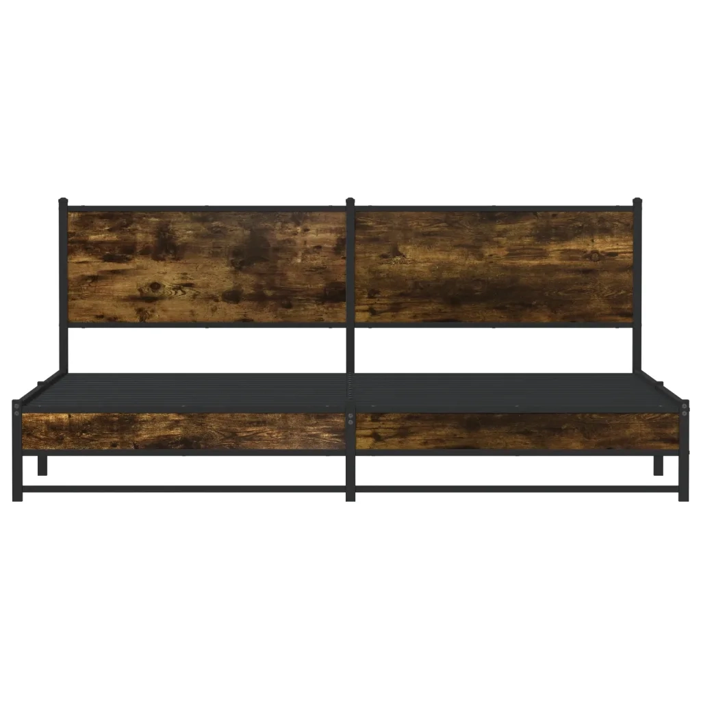 Giroletto senza Materaso in Metallo Rovere Fumo 200x200 cm