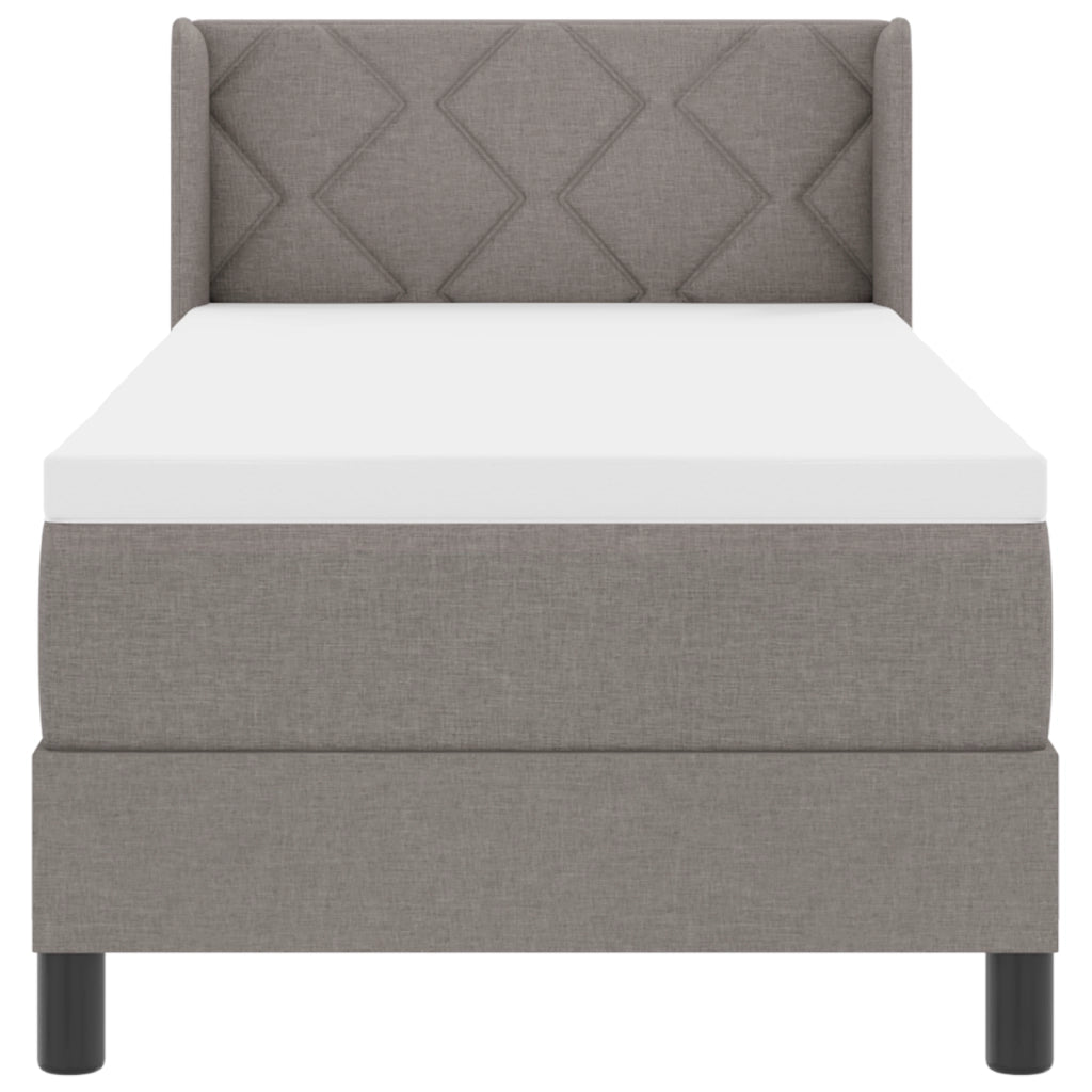Letto Contenitore  con Materasso Tortora 80x200 cm Tessuto