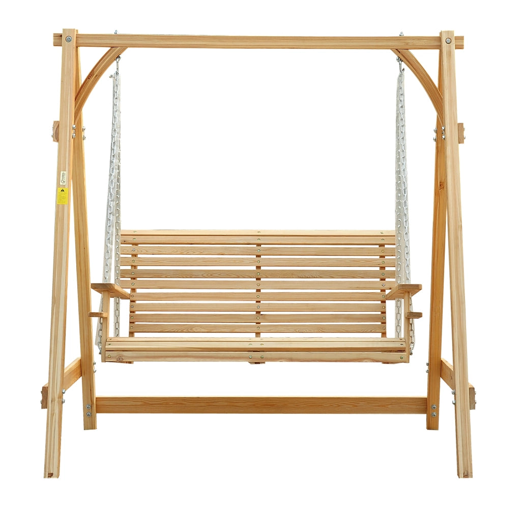 Amaca da Giardino 2 Posti ¨C Minimal ¨C Legno di Larice 180x120x185 cm