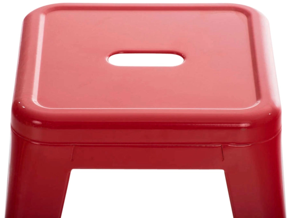 Set 4 Panchetti Impilabili Armin In Metallo rosso