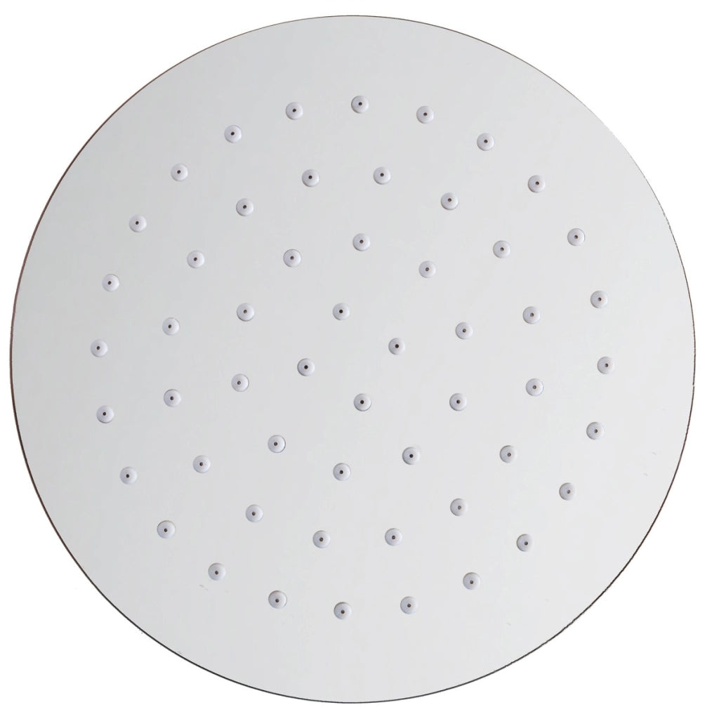 Soffione doccia tondo in acciaio 20cm