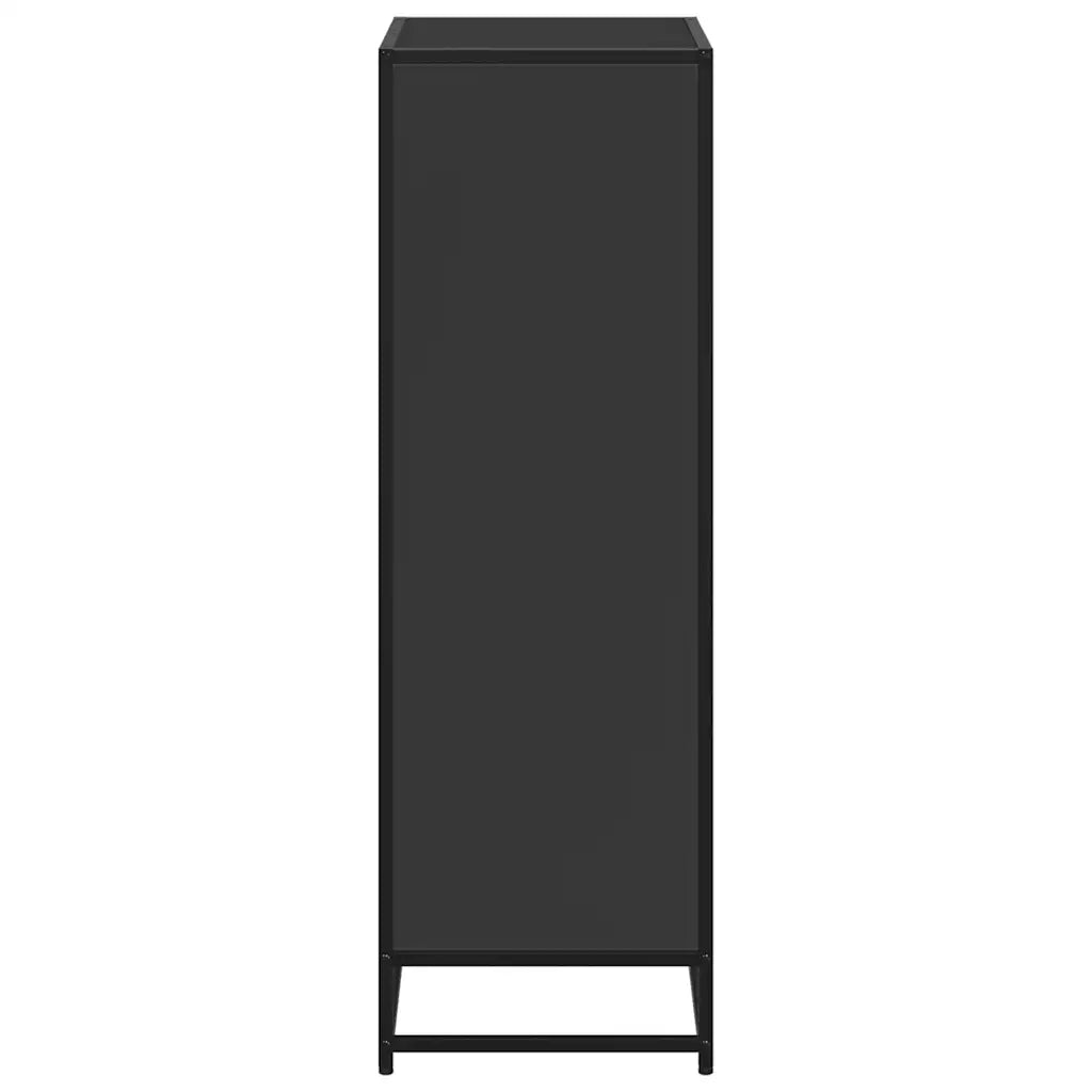 Libreria Nera 60x35x107,5 cm in Legno Multistrato