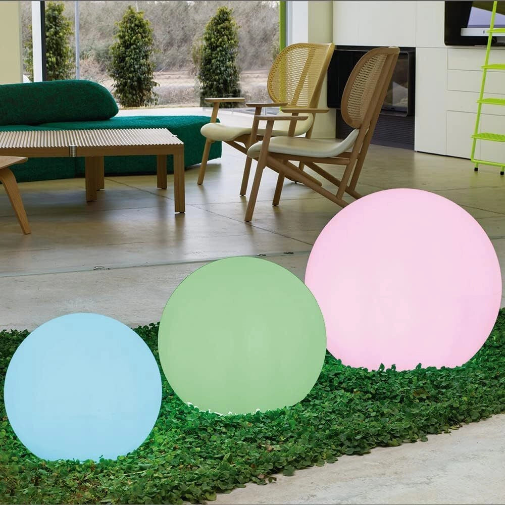 New Garden LUMBL040FTNW Buly 30 Lampada Sfera LED Solare Galleggiante RGBW IP68 Telecomando colore Bianco