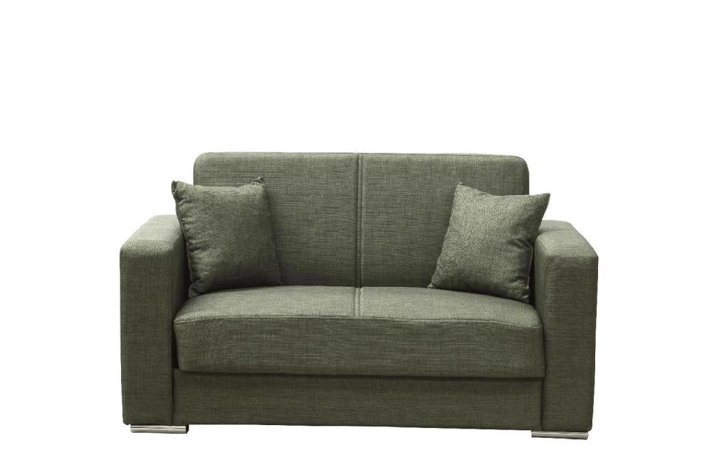 Divano 2 Posti Contenitore cm. 159x84x82 Tessuto Futura Mina