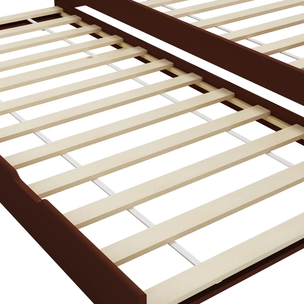 Dormeuse Estraibile senza Materasso Marrone Scuro 90x200 cm
