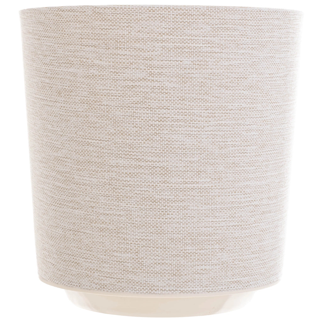 Vaso da fiori KADAX, vaso da fiori, coperchio in plastica, crema, 25 cm