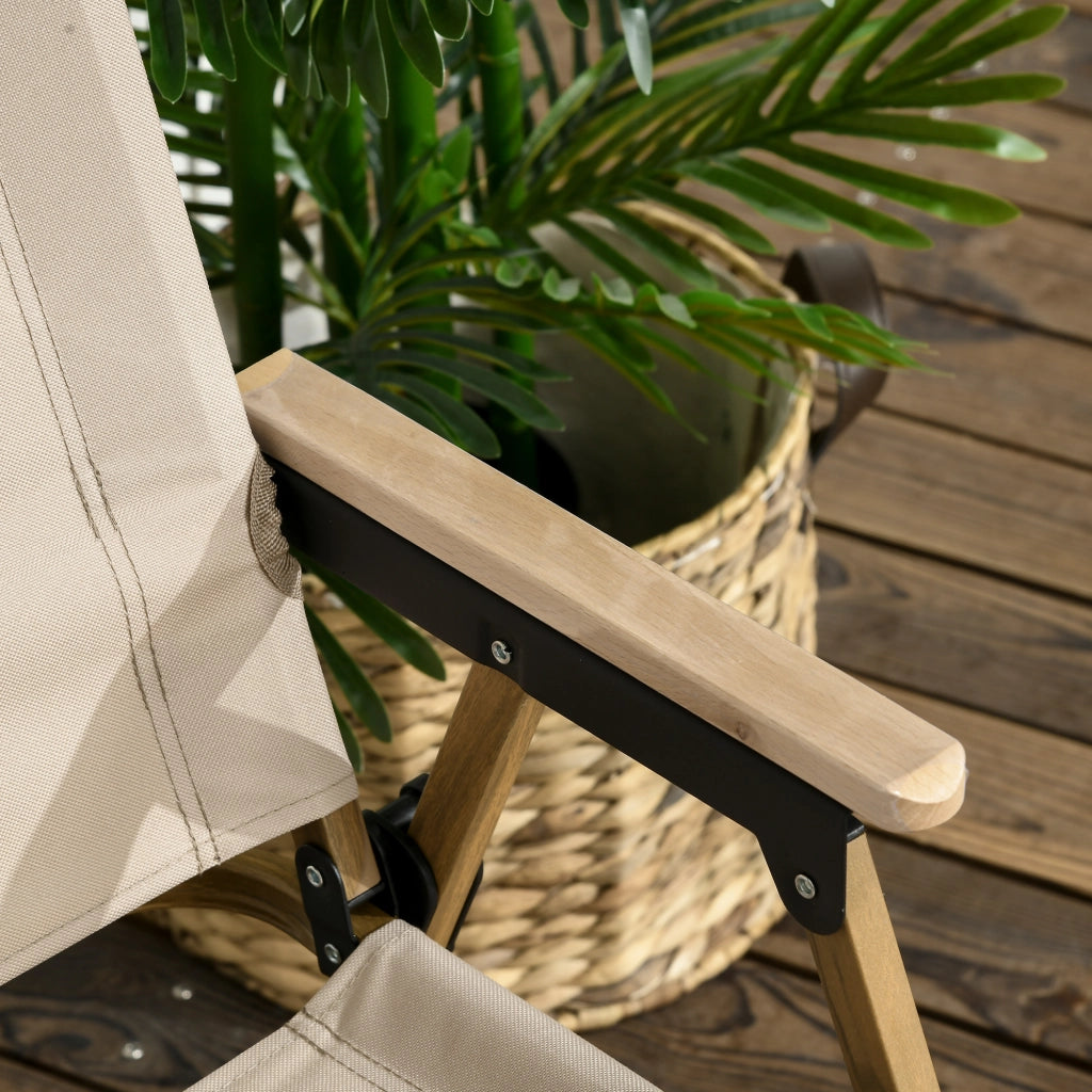 Sedia da camping pieghevole con braccioli ¨C zephmum ¨C 54x59x78 cm kaki