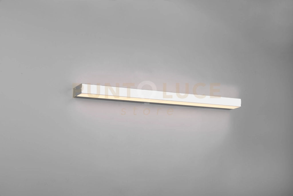 ROCCO H2O APPLIQUE LED 13W 1400lm, 3000K BI-EMISSIONE CROMO IP44 L. 90CM