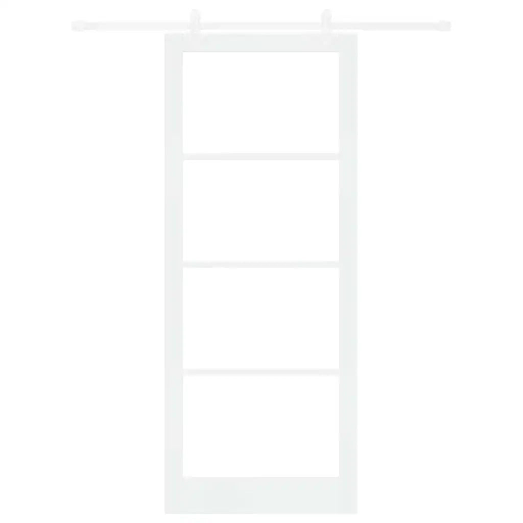 Porta Scorrevole Bianco 93 x 232 cm Legno e metallo 3332236