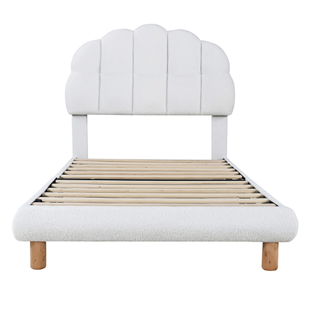 Letto a baldacchino per bambini - Xylo - 90x200 cm - Bianco - Polare circolare