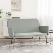 Panca-Sgabello Grigio Chiaro 108x79x79 cm in Velluto 793308
