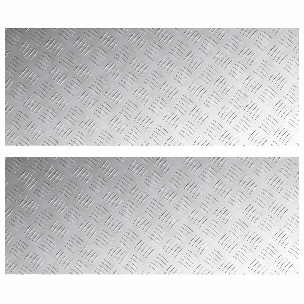 Gradini per Scale 2 pcs Argento 100 x 40 cm Alluminio 4104339