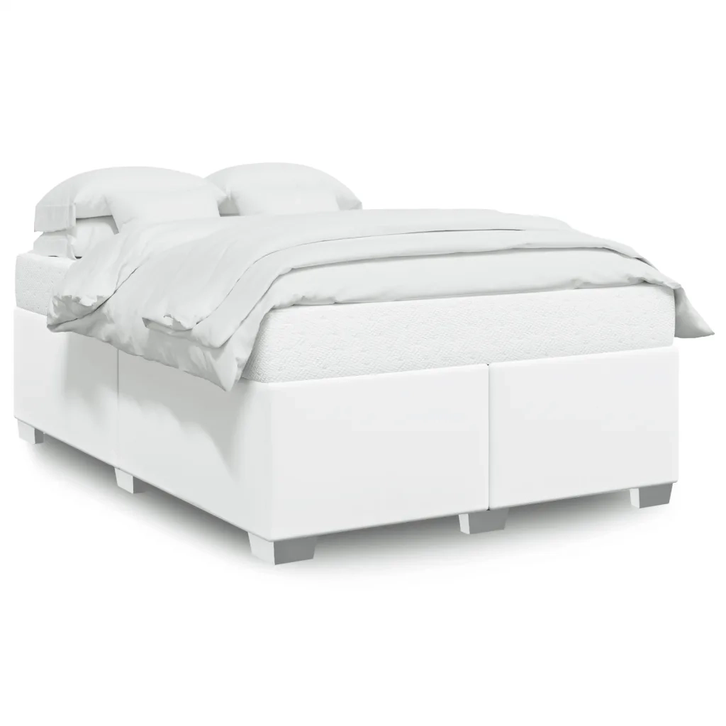 Giroletto-Struttura Letto Bianco 140x200 cm in Similpelle 198623