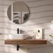 Mensolone bagno 100 cm sospeso in noce maya - Sumo