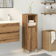 Armadietto da Bagno Rovere Artigianale 30x30x100 cm Truciolato 857109