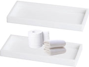 Piatto di servizio decorativo per bagno - design moderno - 1 pezzo - silicone - 20 x 10 x 1,8 cm
