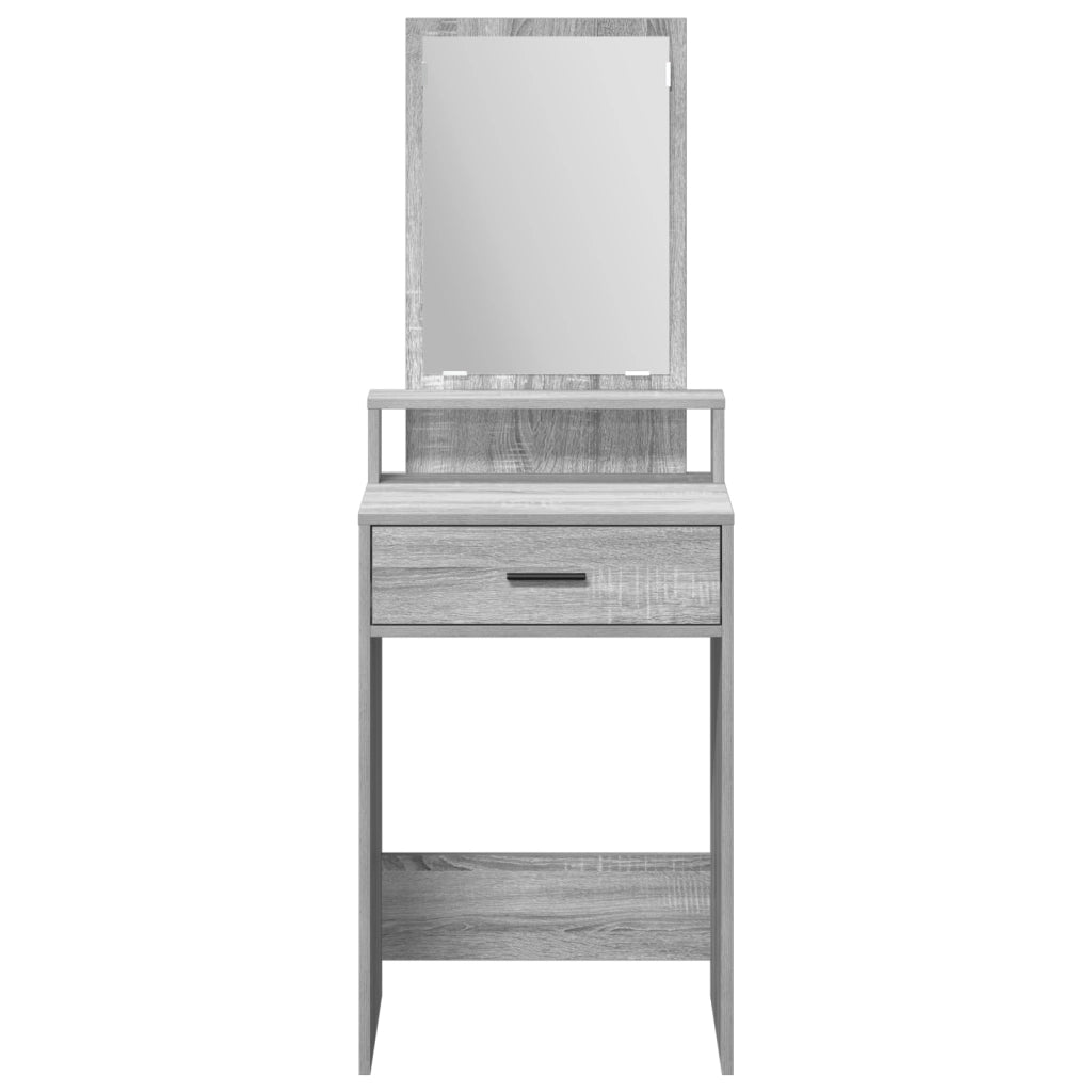 Tavolo da trucco  con cassetti Grigio Sonoma 50x41x140 cm