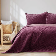 Bedsprei in Velluto Luxuoso - Blu, 200x220 cm