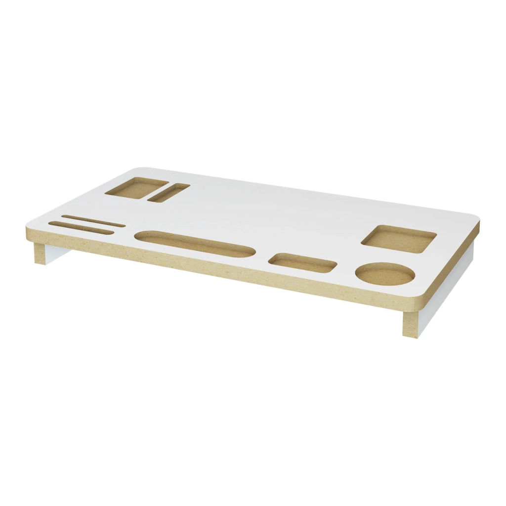 Supporto per monitor 5 x 54 x 30 cm bianco / effetto legno 03_0008218