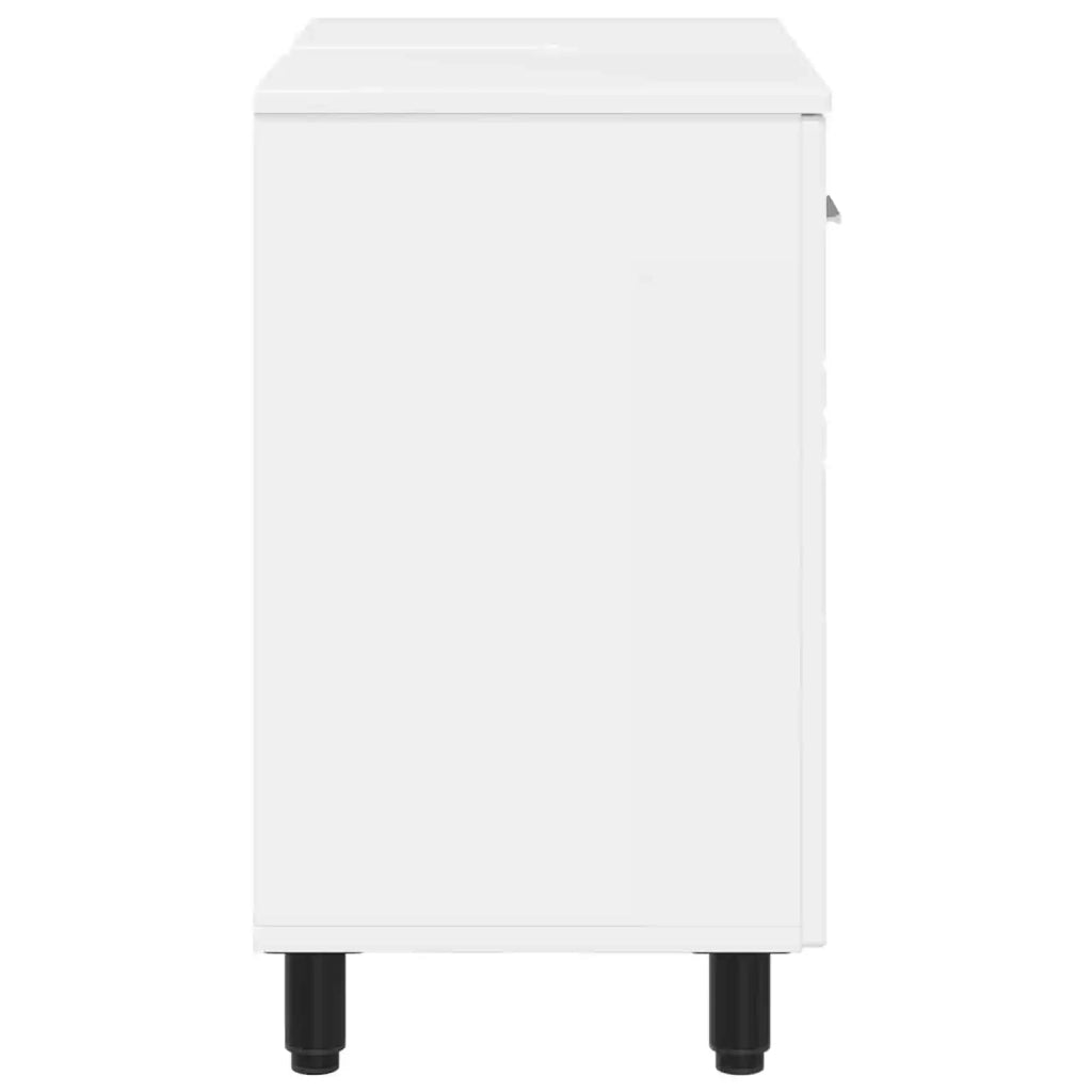 Mobiletto da bagno Bianco Lucido 60 x 35 x 60 cm 889409