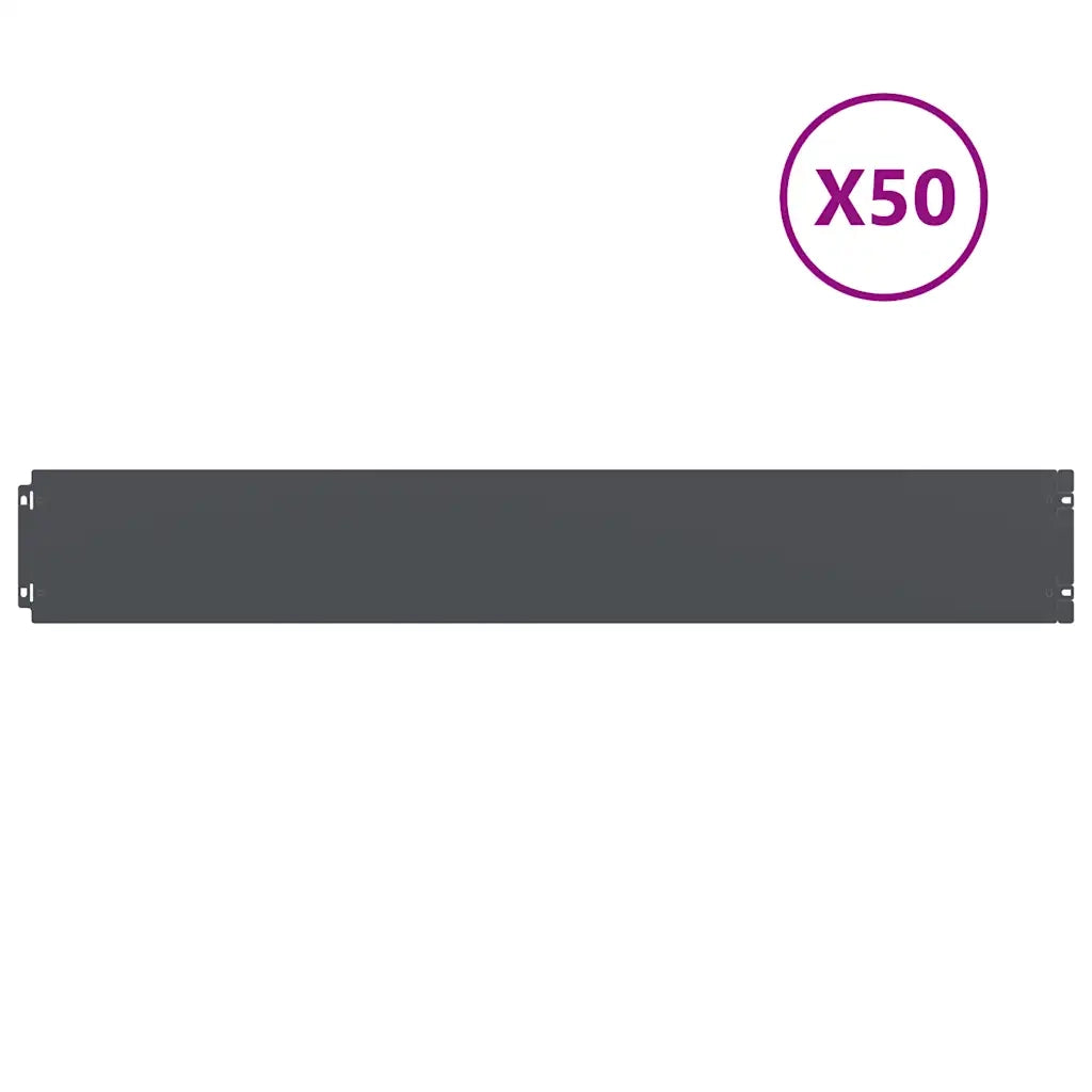 Bordura per Prato 50 pz 15 x 103 cm Acciaio laminato a freddo 860150