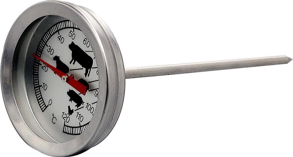 Termometro da Cucina per Alimenti Arrosto in Acciaio Inox