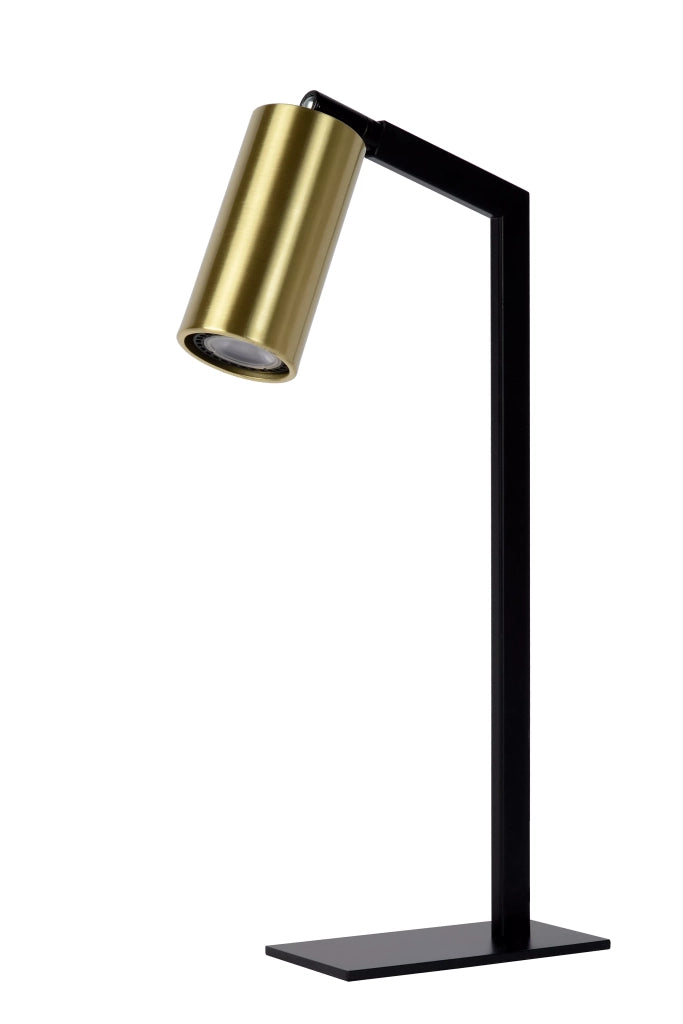Lampada da scrivania spot nero oro GU10 Sybil Lucide