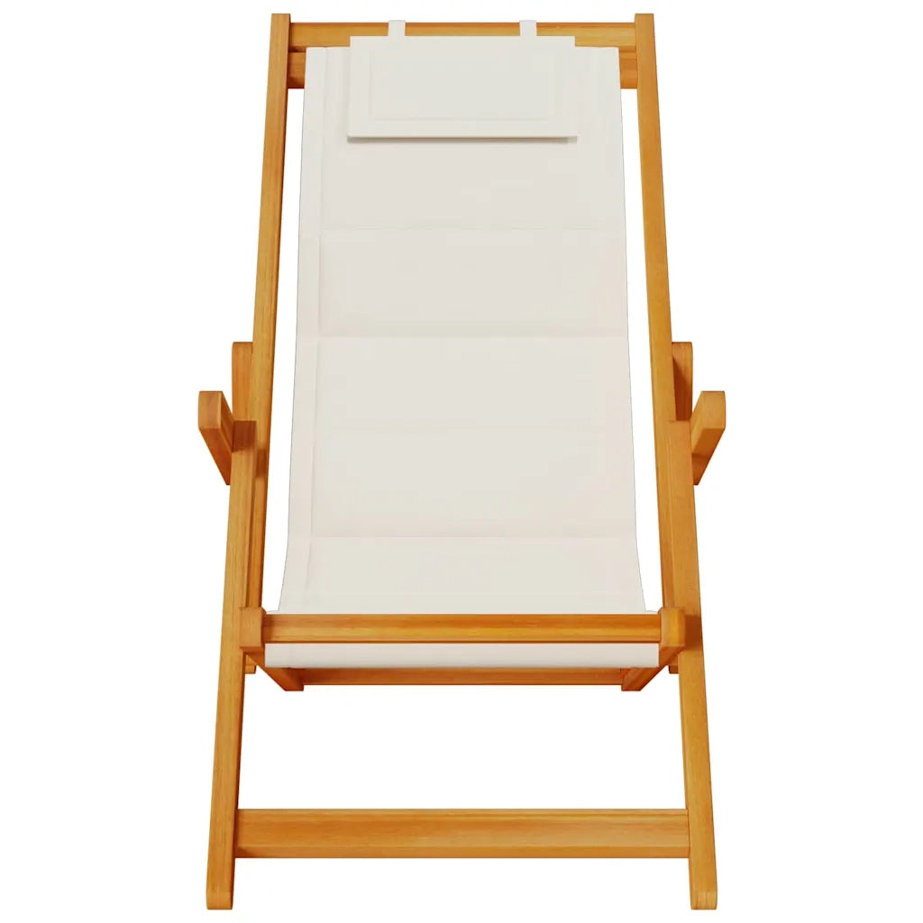 Sedia da spiaggia 2 pcs Marrone Legno di Acacia Massello 3325142