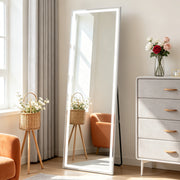 ZMH Specchio a figura intera Illuminato 150cm Specchio da Terra e Parete Full Length Standing Mirror