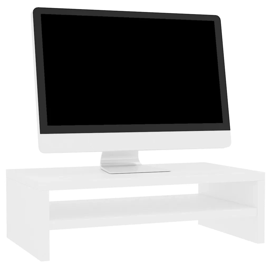 Supporto per Monitor Bianco 42x24x13 cm Legno Multistrato 800216