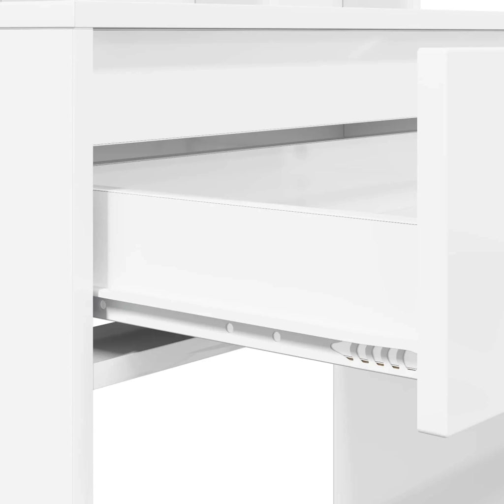 Tavoli da Trucco per Camera da Letto con cassetto Bianco Lucido 888981