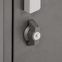 Cassetta postale per pacchi grigia 50x37x112cm Portapacchi con serratura