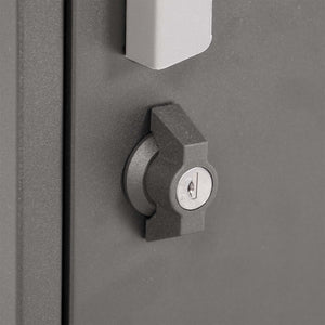 Cassetta postale per pacchi grigia 50x37x112cm Portapacchi con serratura