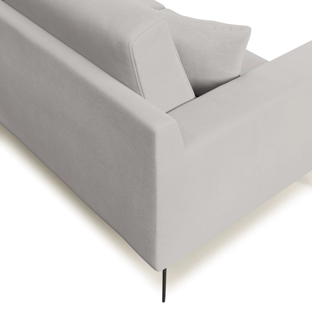 Prestige Divano design moderno T11 166 cm grigio chiaro