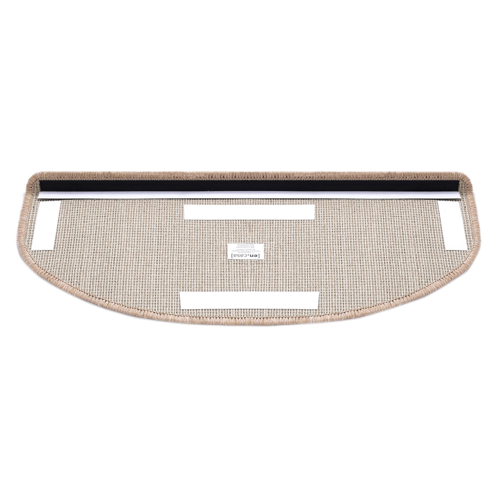 Set da 15 Tappeti Coprigradini per Scale Interne - Mezzaluna - Beige [en.casa]