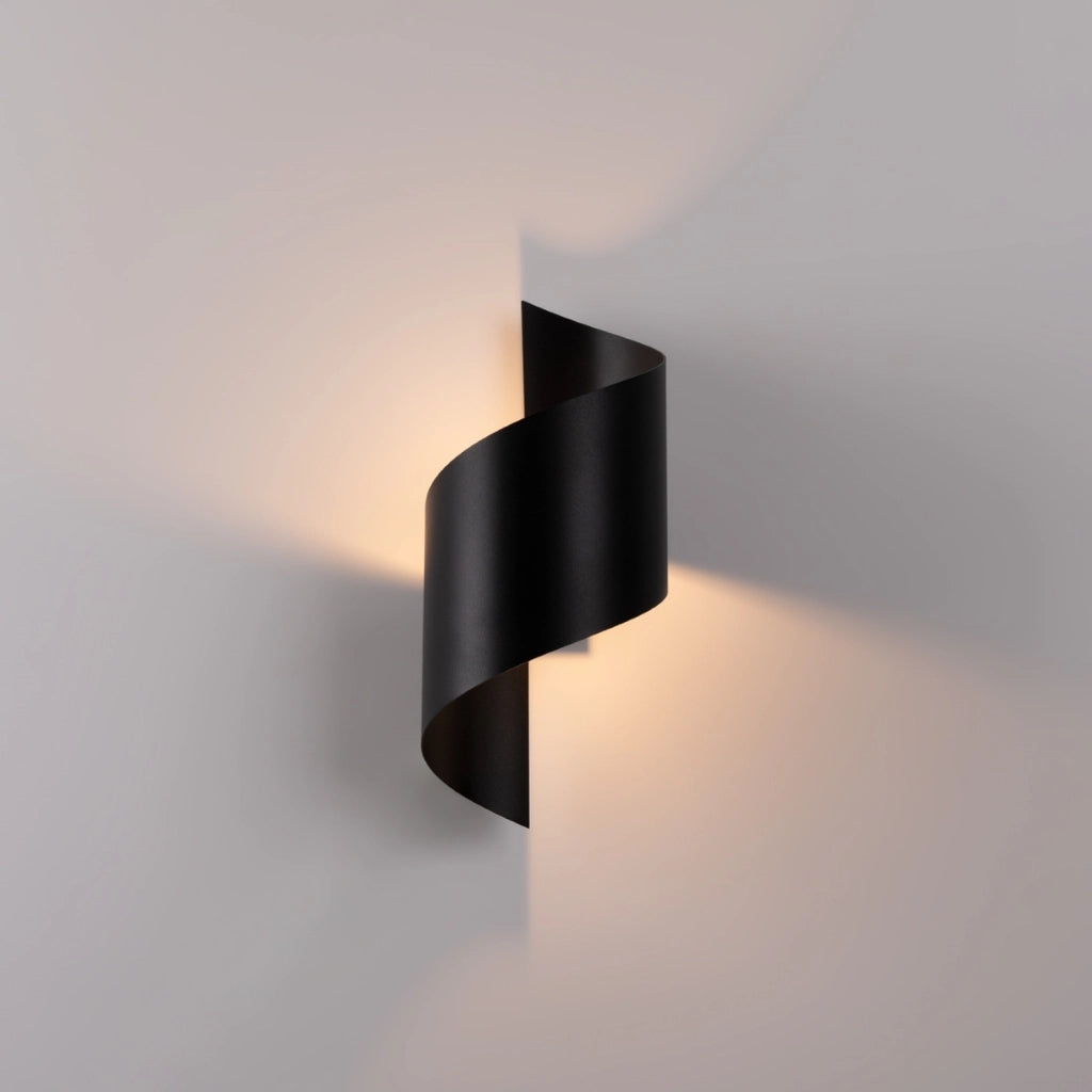 Applique a parete spirale nera OCEANO 1xG9 8W Pure Lume