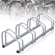 Piastra di Stazionamento per Biciclette, Spaziale, per 4 Biciclette - Montaggio a Pavimento o a Parete - Adatto per Diametri di 35-55 mm