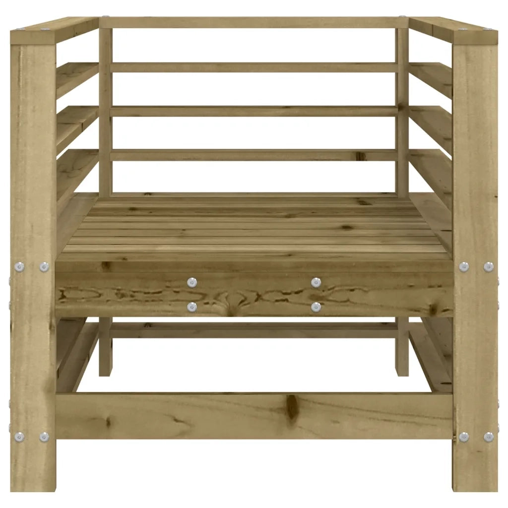 Sedia da patio-Sedie da Giardino 2 pz in Legno di Pino Impregnato