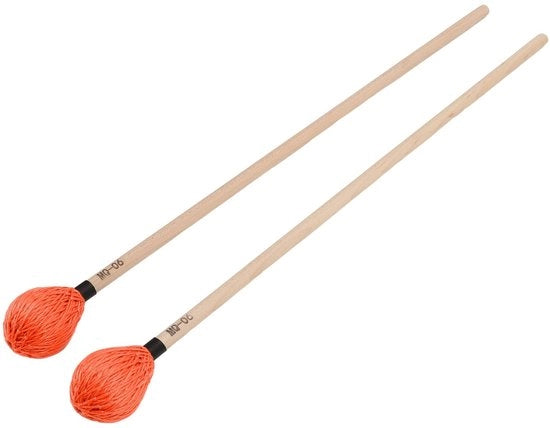 Mazza da Marimba Medie Dure Sferiche Manico di Quercia - Strumenti a Percussione - Duratura - Comodità - Lunga Durata di Vita